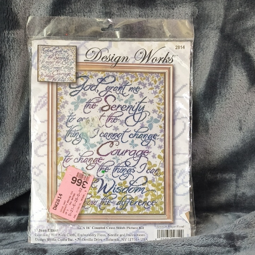 Design Works Serenity Prayer Cross Stitch Kit - Multicolor